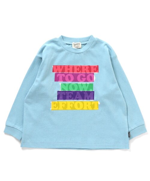 F.O.KIDS（エフオーキッズ）の「カラバリグラフィックL/S TEE（Tシャツ/カットソー・キッズ・ネイビー/チャコール/サックスブルー/オレンジ/オフホワイト/グレー/イエロー/カーキ/グリーン/パープル・140/150/100/110/80/90/95/120/130）」の11枚目の写真