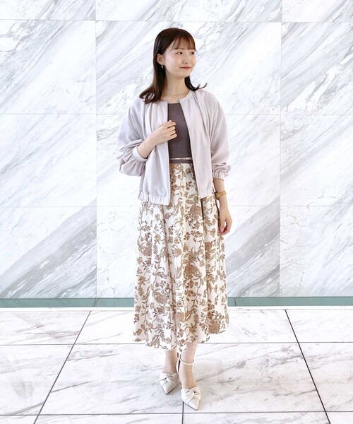 未使用級✨フォーティーファイブアール スカート　リリー　フラワー レディース 未使用級✨フォーティーファイブアール スカート リリー