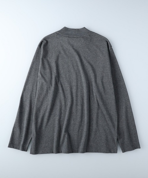 BACK NUMBER(バックナンバー)の「【BACK NUMBER】【エクストラサーモ】モックネック長袖Tシャツ(Tシャツ/カットソー・メンズ・ダークグレー/ホワイト/ブラック・XL/M/L/S)」の4枚目の写真