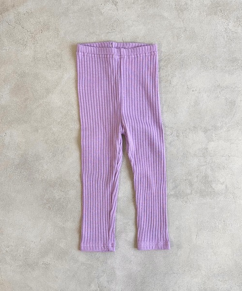 CALMIA（カルミア）の「裏起毛テレコ フルタケレギンス（80～150cm)（レギンス/スパッツ・キッズ・ライトグリーン/ピンク/ラベンダー/ライトブルー/チャコール・120/110/95/90/150/130/140/80/100）」の4枚目の写真