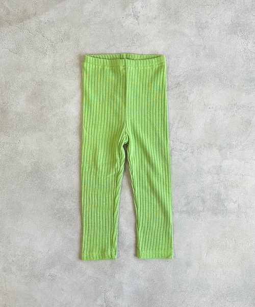 CALMIA（カルミア）の「裏起毛テレコ フルタケレギンス（80～150cm)（レギンス/スパッツ・キッズ・ライトグリーン/ピンク/ラベンダー/ライトブルー/チャコール・120/110/95/90/150/130/140/80/100）」の2枚目の写真