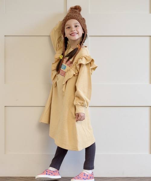 CALMIA（カルミア）の「裏起毛テレコ フルタケレギンス（80～150cm)（レギンス/スパッツ・キッズ・ライトグリーン/ピンク/ラベンダー/ライトブルー/チャコール・120/110/95/90/150/130/140/80/100）」の9枚目の写真