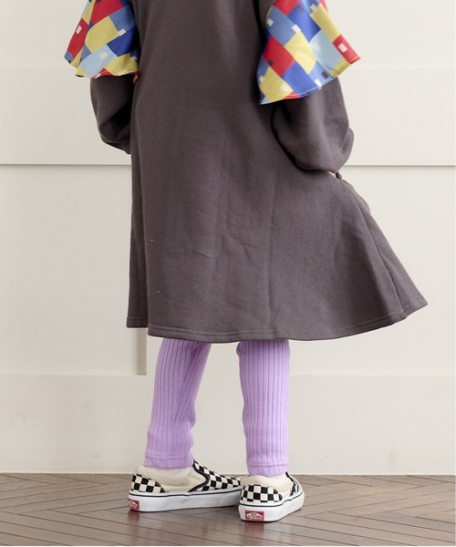 CALMIA（カルミア）の「裏起毛テレコ フルタケレギンス（80～150cm)（レギンス/スパッツ・キッズ・ライトグリーン/ピンク/ラベンダー/ライトブルー/チャコール・120/110/95/90/150/130/140/80/100）」の7枚目の写真