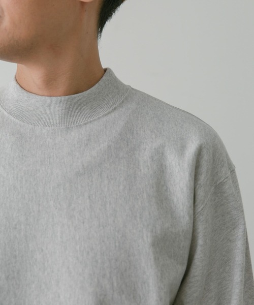 URBAN RESEARCH DOORS(アーバンリサーチドアーズ)の「USAコットンモックネックロングスリーブTシャツ(Tシャツ/カットソー・メンズ・ホワイト/チャコールグレー/グレー系その他・MEDIUM/LARGE)」の6枚目の写真