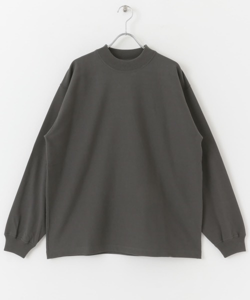 URBAN RESEARCH DOORS(アーバンリサーチドアーズ)の「USAコットンモックネックロングスリーブTシャツ(Tシャツ/カットソー・メンズ・ホワイト/チャコールグレー/グレー系その他・MEDIUM/LARGE)」の9枚目の写真