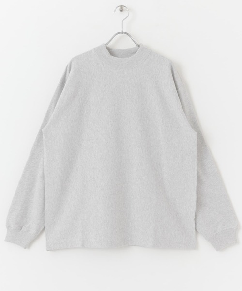 URBAN RESEARCH DOORS(アーバンリサーチドアーズ)の「USAコットンモックネックロングスリーブTシャツ(Tシャツ/カットソー・メンズ・ホワイト/チャコールグレー/グレー系その他・MEDIUM/LARGE)」の10枚目の写真