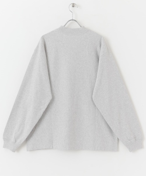 URBAN RESEARCH DOORS(アーバンリサーチドアーズ)の「USAコットンモックネックロングスリーブTシャツ(Tシャツ/カットソー・メンズ・ホワイト/チャコールグレー/グレー系その他・MEDIUM/LARGE)」の11枚目の写真