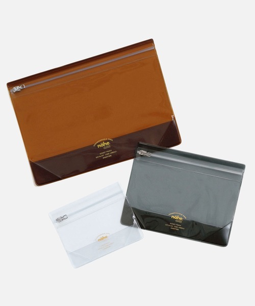 nahe ネーエ ガセットポーチ スクエア クリア ミニ S（ポーチ）｜nahe