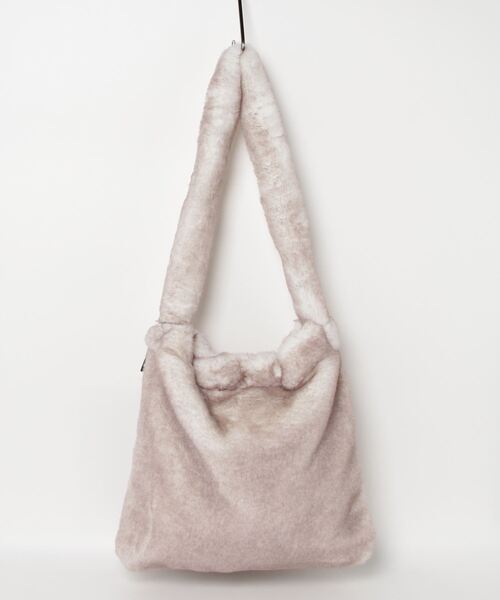 X-girl（エックスガール）の「FAUX FUR SHOULDER BAG