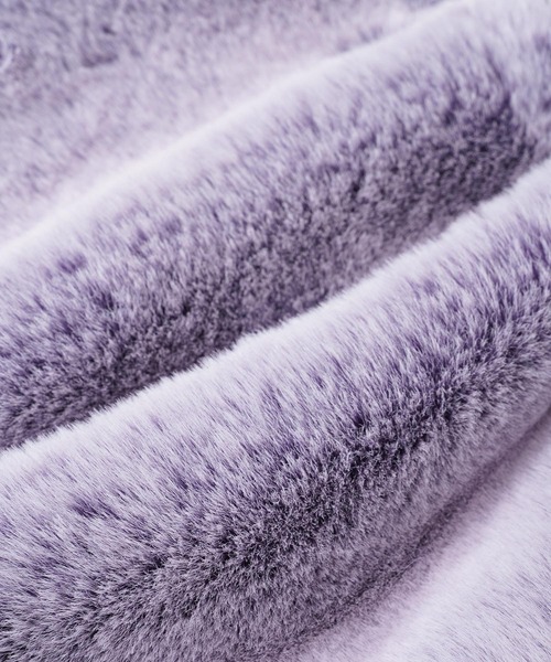 X-girl（エックスガール）の「FAUX FUR SHOULDER BAG（ショルダーバッグ・レディース・パープル/ホワイト/ブラック・ONE SIZE）」の11枚目の写真