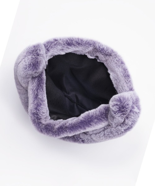 X-girl（エックスガール）の「FAUX FUR SHOULDER BAG（ショルダーバッグ・レディース・パープル/ホワイト/ブラック・ONE SIZE）」の13枚目の写真