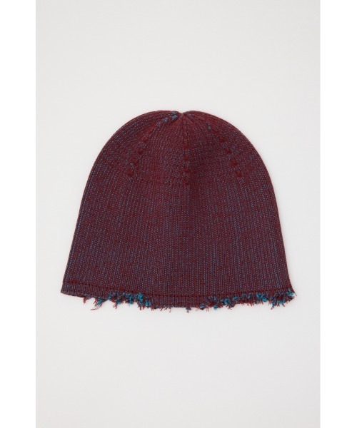 SLY（スライ）の「DAMAGING RIB BEANIE ダメージング リブ ビーニー（ニットキャップ/ビーニー・レディース・ブルー系その他/グレー系その他2/レッド系その他/ブラック・FREE）」の5枚目の写真