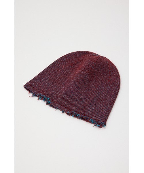 SLY（スライ）の「DAMAGING RIB BEANIE ダメージング リブ ビーニー（ニットキャップ/ビーニー・レディース・ブルー系その他/グレー系その他2/レッド系その他/ブラック・FREE）」の21枚目の写真