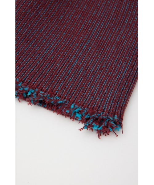 SLY（スライ）の「DAMAGING RIB BEANIE ダメージング リブ ビーニー（ニットキャップ/ビーニー・レディース・ブルー系その他/グレー系その他2/レッド系その他/ブラック・FREE）」の16枚目の写真