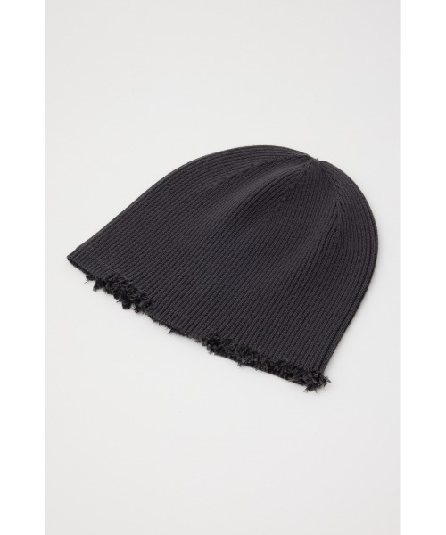 SLY（スライ）の「DAMAGING RIB BEANIE ダメージング リブ ビーニー（ニットキャップ/ビーニー・レディース・ブルー系その他/グレー系その他2/レッド系その他/ブラック・FREE）」の6枚目の写真