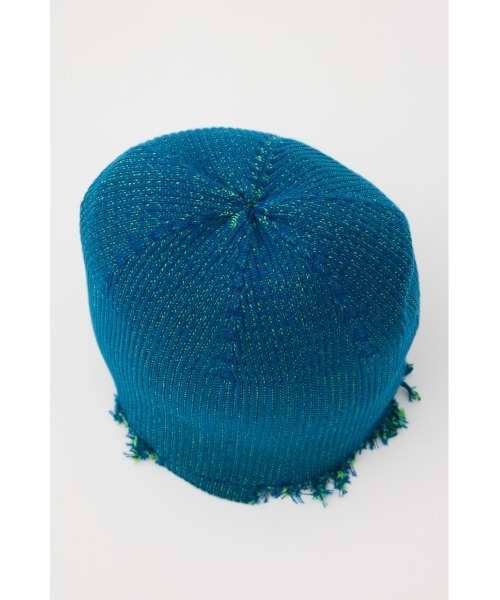 SLY（スライ）の「DAMAGING RIB BEANIE ダメージング リブ ビーニー（ニットキャップ/ビーニー・レディース・ブルー系その他/グレー系その他2/レッド系その他/ブラック・FREE）」の9枚目の写真