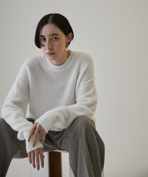 SALON adam et rope' | スーリーアルパカクルーネックニットプルオーバー(ニット/セーター)