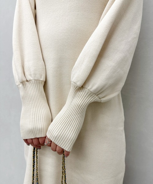 セール】ハイネックミニニットワンピース（ワンピース）｜SpRay