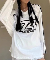 サイドラインVネックロンT