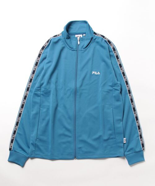 FILA（フィラ）の「《FILA》ロゴテープジャケット FM6553（ジャージ・メンズ・ネイビー/チャコール/ブルー/ブラック・L/M/LL）」の4枚目の写真