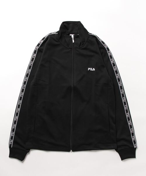 FILA（フィラ）の「《FILA》ロゴテープジャケット FM6553（ジャージ・メンズ・ネイビー/チャコール/ブルー/ブラック・L/M/LL）」の2枚目の写真