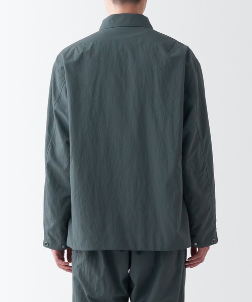 MUJI 無印良品 コーチジャケット サイズL 未使用タグ付き 撥水 グレー セール】〔MUJI WALKER〕撥水保温コーチジャケット（その他