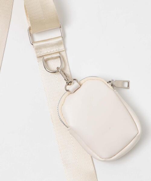 WEGO（ウィゴー）の「WEGO/ポーチ付きPUミニショルダー（ショルダーバッグ・レディース・ブラック/オフホワイト・FREE）」の15枚目の写真