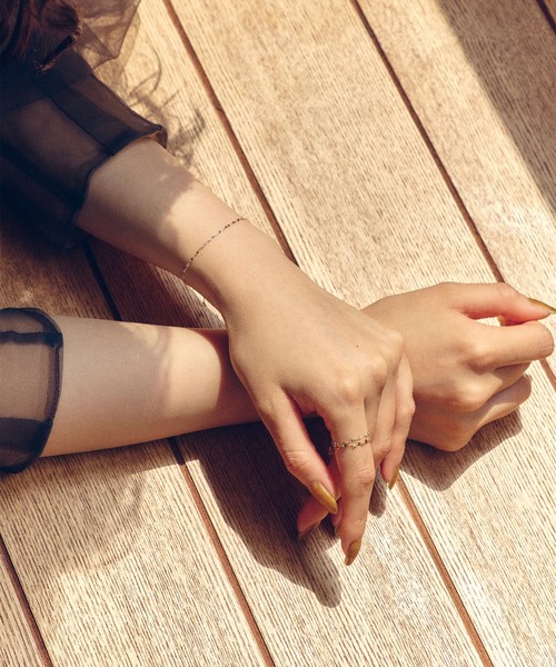 Jolie Toujours（ジョリトゥジュール）の「〈silver925〉ペタルチェーンリング（リング・レディース・シルバー・FREE）」の6枚目の写真