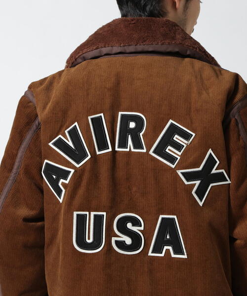 FFA、バック刺繍、コーデュロイ、ドリズラー、検索/アルファ、アヴィレックス AVIREX（アヴィレックス）の「《WEB&DEPOT限定》CORDUROY B-3 JACKET