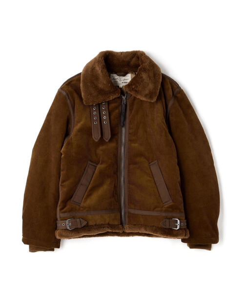 AVIREX（アヴィレックス）の「《WEB&DEPOT限定》CORDUROY B-3 JACKET / コーデュロイ B-3 ジャケット / AVIREX / アヴィレックス（ミリタリージャケット・メンズ・ブラック/ブラウン・MEDIUM/LARGE/X-LARGE/XX-LARGE/FREE）」の6枚目の写真