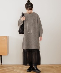 flower | ウォーミーニットワンピース(ワンピース)