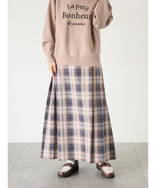 Lugnoncure（ルノンキュール）の「チェックプリーツスカート（スカート・レディース・ブラック/ブルー/グリーン・F）」の4枚目の写真