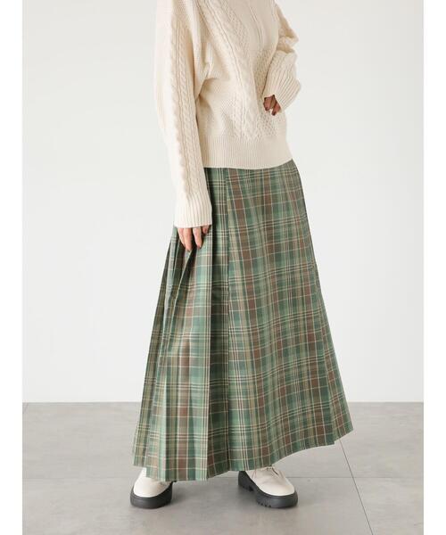 Lugnoncure（ルノンキュール）の「チェックプリーツスカート（スカート・レディース・ブラック/ブルー/グリーン・F）」の6枚目の写真