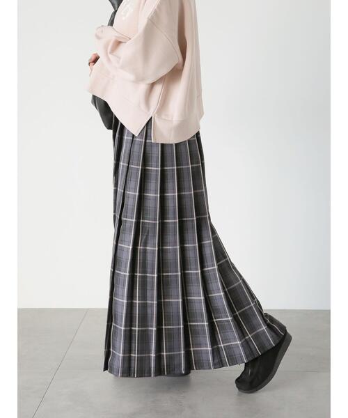 Lugnoncure（ルノンキュール）の「チェックプリーツスカート（スカート・レディース・ブラック/ブルー/グリーン・F）」の12枚目の写真