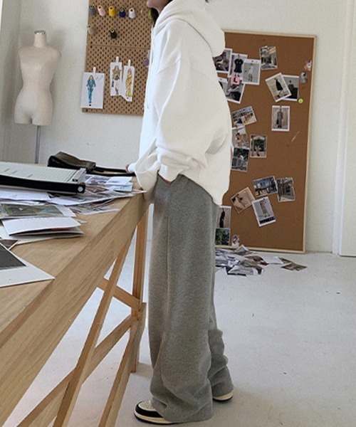 Miniministore(ミニミニストア)の「パーカー レディース秋冬裏起毛スウェット(パーカー・レディース・ライトグレー/ホワイト・フリー)」の6枚目の写真