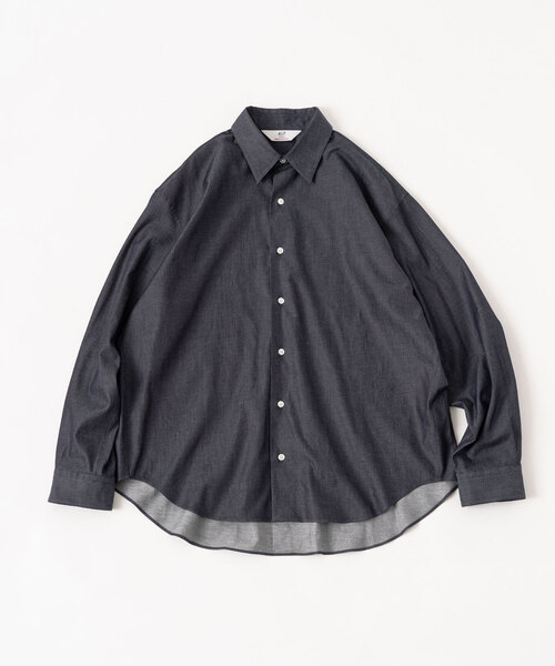 417 EDIFICE（フォーワンセブンエディフィス）の「【LE JAPON】 Akita レギュラーカラーデニムシャツ（シャツ/ブラウス・メンズ・コバルトブルー/ブルー系その他・LARGE/MEDIUM/SMALL）」の4枚目の写真