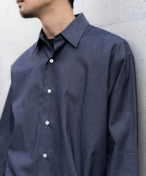 417 EDIFICE（フォーワンセブンエディフィス）の「【LE JAPON】 Akita レギュラーカラーデニムシャツ（シャツ/ブラウス・メンズ・コバルトブルー/ブルー系その他・LARGE/MEDIUM/SMALL）」の15枚目の写真