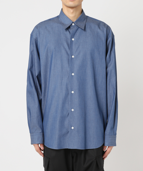 417 EDIFICE（フォーワンセブンエディフィス）の「【LE JAPON】 Akita レギュラーカラーデニムシャツ（シャツ/ブラウス・メンズ・コバルトブルー/ブルー系その他・LARGE/MEDIUM/SMALL）」の16枚目の写真