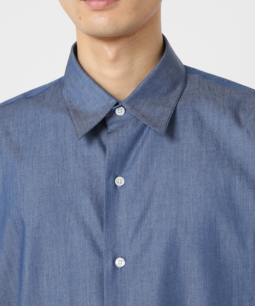417 EDIFICE（フォーワンセブンエディフィス）の「【LE JAPON】 Akita レギュラーカラーデニムシャツ（シャツ/ブラウス・メンズ・コバルトブルー/ブルー系その他・LARGE/MEDIUM/SMALL）」の20枚目の写真