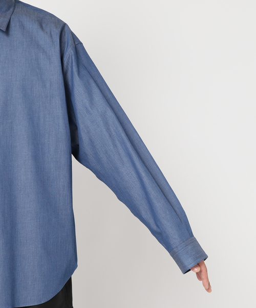 417 EDIFICE（フォーワンセブンエディフィス）の「【LE JAPON】 Akita レギュラーカラーデニムシャツ（シャツ/ブラウス・メンズ・コバルトブルー/ブルー系その他・LARGE/MEDIUM/SMALL）」の21枚目の写真
