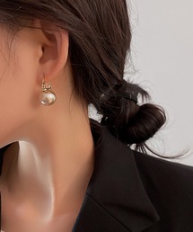 Lace Ladies（レースレディース）の「ソリッド パール ゴールド フック ピアス（ピアス（両耳用））」