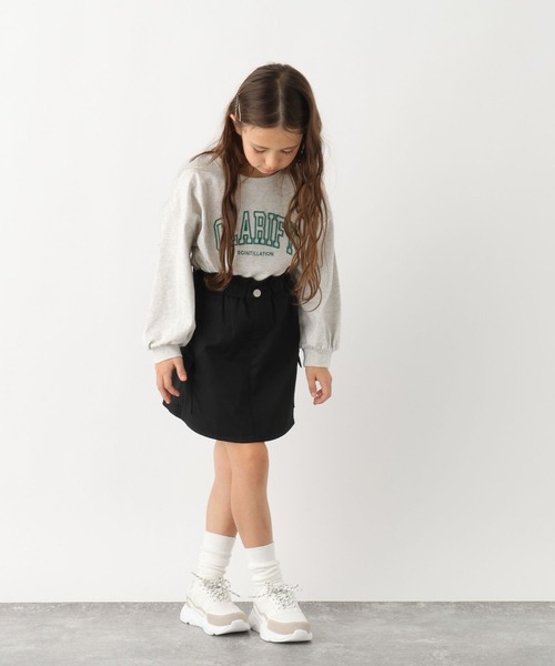GLOBAL WORK（グローバルワーク）の「インナー付きカーゴスカート/990493（スカート・キッズ・ブラック/カーキ・120cm/130cm/140cm/150cm/160cm/170cm）」の4枚目の写真
