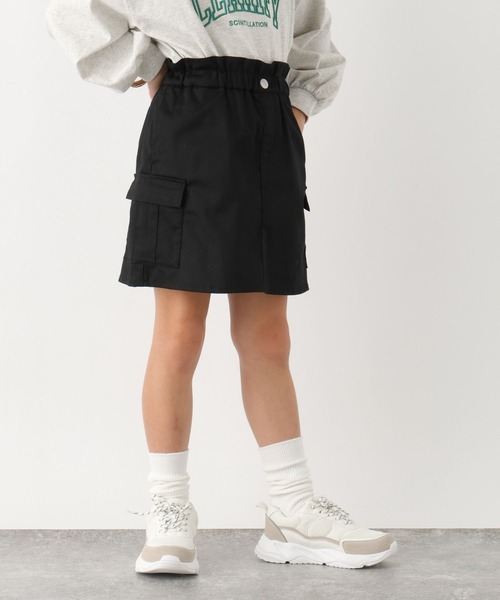 GLOBAL WORK（グローバルワーク）の「インナー付きカーゴスカート/990493（スカート・キッズ・ブラック/カーキ・120cm/130cm/140cm/150cm/160cm/170cm）」の8枚目の写真