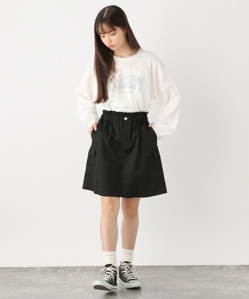 GLOBAL WORK（グローバルワーク）の「インナー付きカーゴスカート/990493（スカート・キッズ・ブラック/カーキ・120cm/130cm/140cm/150cm/160cm/170cm）」の19枚目の写真