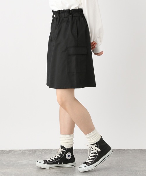 【muスポーツ】新品タグ付きリバーシブルスカート¥33000 セール】インナー付きカーゴスカート/990493（スカート