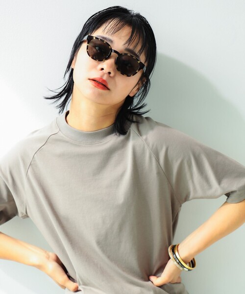 B:MING by BEAMS(ビーミングバイビームス)の「B:MING by BEAMS / モックネック ラグラン Tシャツ(Tシャツ/カットソー・レディース・ブラウン系その他2/オフホワイト/ブラック/ブルー系その他・ONE SIZE)」の8枚目の写真