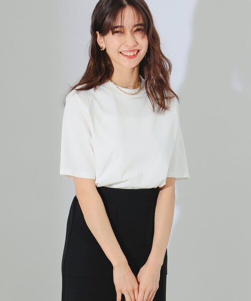 B:MING by BEAMS(ビーミングバイビームス)の「B:MING by BEAMS / モックネック ラグラン Tシャツ(Tシャツ/カットソー・レディース・ブラウン系その他2/オフホワイト/ブラック/ブルー系その他・ONE SIZE)」の19枚目の写真