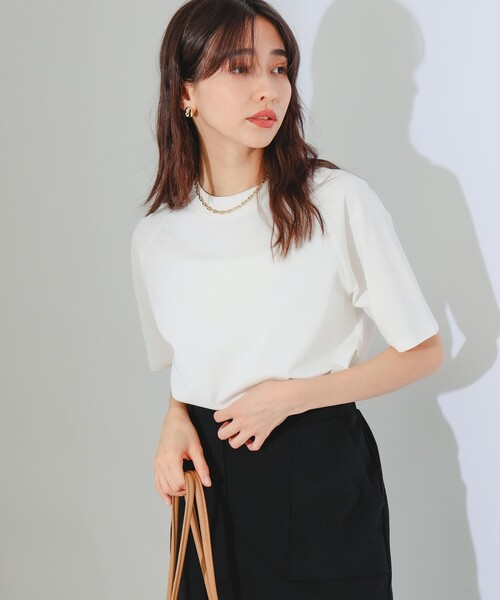 B:MING by BEAMS(ビーミングバイビームス)の「B:MING by BEAMS / モックネック ラグラン Tシャツ(Tシャツ/カットソー・レディース・ブラウン系その他2/オフホワイト/ブラック/ブルー系その他・ONE SIZE)」の20枚目の写真