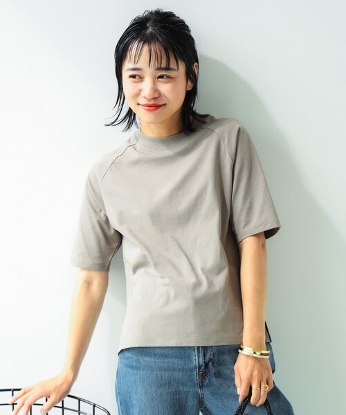 B:MING by BEAMS(ビーミングバイビームス)の「B:MING by BEAMS / モックネック ラグラン Tシャツ(Tシャツ/カットソー・レディース・ブラウン系その他2/オフホワイト/ブラック/ブルー系その他・ONE SIZE)」の5枚目の写真
