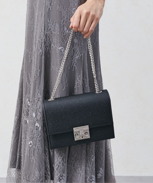 Thevon(ゼボン)の「【オケージョン】スクエアミニラメバッグ(ハンドバッグ・レディース・ブラック/グレー/ベージュ・FREE)」の1枚目の写真